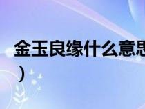 金玉良缘什么意思红楼梦（金玉良缘什么意思）