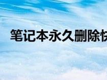 笔记本永久删除快捷键（永久删除快捷键）