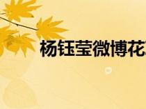 杨钰莹微博花草图片（杨钰莹微博）