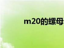 m20的螺母（m20螺母尺寸图）