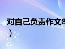对自己负责作文800字高中（对自己负责作文）