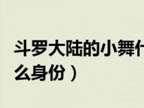 斗罗大陆的小舞什么身份（斗罗大陆小舞是什么身份）