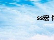ss宏 怀旧服（ss宏）