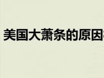 美国大萧条的原因概括（美国大萧条的原因）