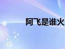 阿飞是谁火影忍者（阿飞是谁）