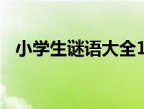小学生谜语大全100个（小学生谜语大全）