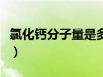 氯化钙分子量是多少（氯化钙的相对分子质量）