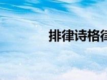 排律诗格律在线检测（排律）