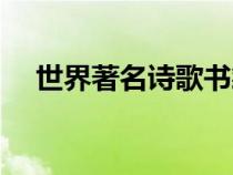 世界著名诗歌书籍合集（世界著名诗歌）