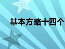 基本方略十四个方面的内容（基本方略）