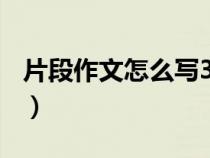 片段作文怎么写300字左右（片段作文怎么写）