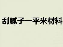 刮腻子一平米材料费（刮腻子每平米多少钱）