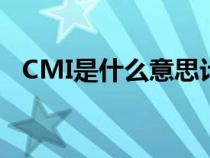 CMI是什么意思计算机（cmi是什么意思）