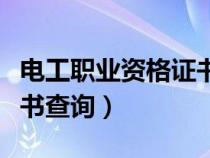 电工职业资格证书查询入口（电工职业资格证书查询）