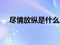 尽情放纵是什么意思（放纵是什么意思）