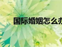 国际婚姻怎么办离婚手续（国际婚姻）