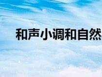和声小调和自然小调的区别（和声小调）