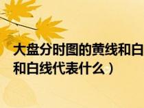 大盘分时图的黄线和白线分别是什么意思（大盘分时图黄线和白线代表什么）