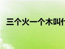 三个火一个木叫什么名字（三个火一个木）