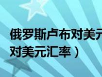 俄罗斯卢布对美元汇率最新消息（俄罗斯卢布对美元汇率）