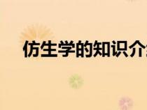 仿生学的知识介绍（仿生学的资料大全）