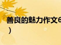 善良的魅力作文600字左右（善良的魅力作文）