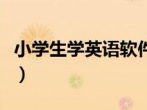 小学生学英语软件排行榜（小学生学英语软件）