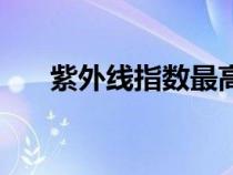紫外线指数最高是多少（紫外线指数）
