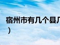 宿州市有几个县几个区（宿州是哪个省哪个市）