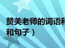 赞美老师的词语和句子简短（赞美老师的词语和句子）