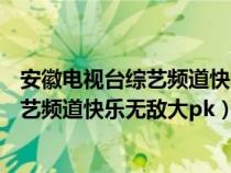 安徽电视台综艺频道快乐无敌大pk 202406（安徽电视台综艺频道快乐无敌大pk）