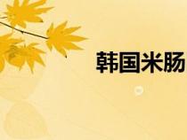韩国米肠图片（韩国米肠）