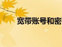 宽带账号和密码怎么查（宽带账号）