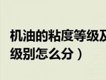 机油的粘度等级及表示方法和含义（机油粘度级别怎么分）