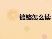 镀铬怎么读 字词（镀铬怎么读）