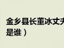 金乡县长董冰丈夫是谁啊（金乡县长董冰丈夫是谁）