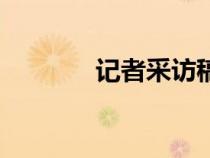记者采访稿范文（记者采访）