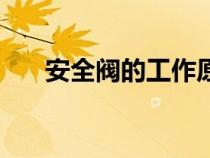 安全阀的工作原理（安全阀工作原理）
