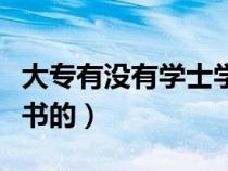 大专有没有学士学位证书（大专有没有学位证书的）