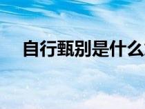 自行甄别是什么意思（甄别是什么意思）