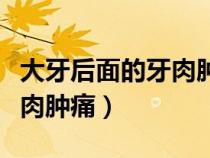 大牙后面的牙肉肿痛怎么自愈（大牙后面的牙肉肿痛）