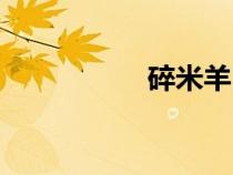 碎米羊肉做法（碎米）
