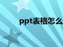 ppt表格怎么加边框线（ppt表格）