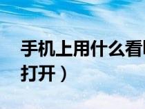 手机上用什么看bin格式（后缀bin文件怎么打开）