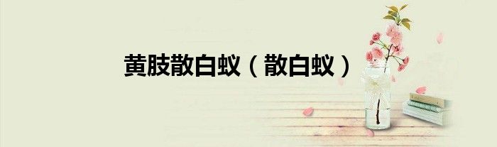 黄肢散白蚁（散白蚁）
