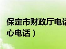 保定市财政厅电话（保定市财政局会计服务中心电话）