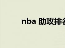nba 助攻排名（nba助攻排行榜）
