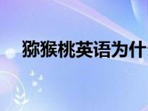 猕猴桃英语为什么是kiwi（猕猴桃英语）