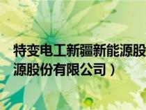 特变电工新疆新能源股份有限公司简介（特变电工新疆新能源股份有限公司）