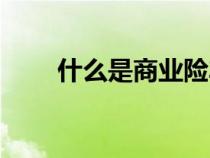 什么是商业险车险（什么是商业险）